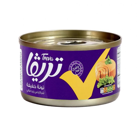 تونا خفيفية شرائح مع زيت نباتي تونة من تريفا 80 ج موديل 6281014300001 تونا خفيفية شرائح مع زيت نباتي تونة من تريفا 80 ج موديل 6281014300001
