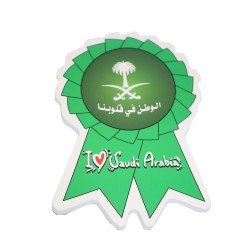استيكر اليوم الوطني السعودي شكل وسام الوطن في قلوبنا موديل 0073764
