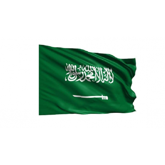 علم المملكة العربية السعودية بالوان زاهية مقاوم للبهتان مقاس 120 * 80 سم موديل 00777872