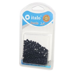 خرز اسود 4mm لصنع المجوهرات من ايتالو موديل 6984586131317