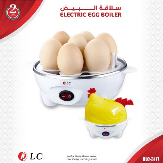 جهاز طهي البيض بالبخار من دي ال سي بقدرة 350 وات - سلاقة بيض كهربائية سعة 7 حبات بيض موديل 442014631175