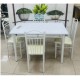طاولة طعام مستطيل قواعد حديد 4 كرسي 0069991002 طاولة طعام مستطيل قواعد حديد 4 كرسي 0069991002