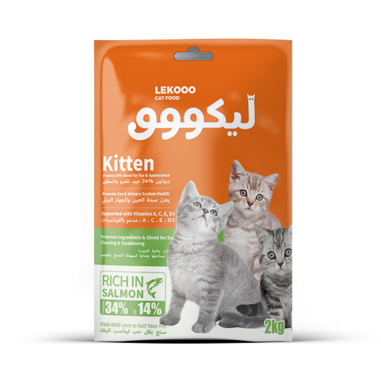 أكل قطط جاف LEKOOO CAT FOOD Adult RICE IN SALMON 2kg6973033846188 أكل قطط جاف LEKOOO CAT FOOD Adult RICE IN SALMON 2kg6973033846188