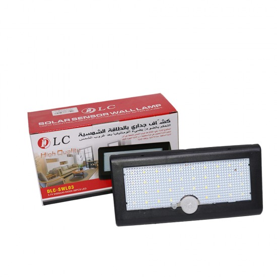  مصباح حائط بعدد 38 شمعة LED يعمل بالطاقة الشمسية ومزود بستشعار حركة DLC-SWL034897103870618