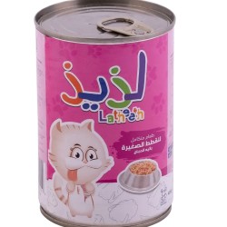  طعام رطب بالدجاج مع الباتيه للقطط الصغيرة من لذيذ، 400 جرام745125961019