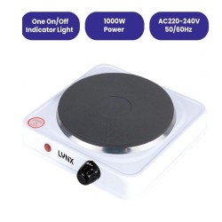  لينكس موقد كهربائي حجري شعلة واحدة 1000 واط - أبيض - SKU: LY-HP-60116934016362026