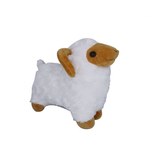 لعبة دمية على شكل خروف صغير مناسب لتوزيعات عيد الأضحى مقاس30*14 سم لعبة حيوانات محشوة قطن  من الأغنام