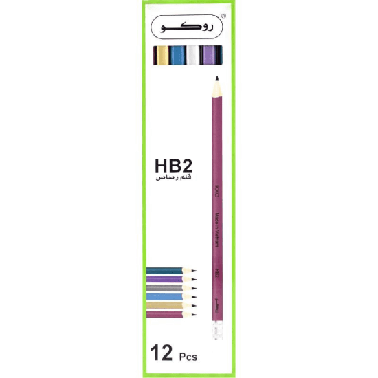 اقلام رصاص HB2 روكو 12حبه  موديل 6281072081317