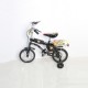 دراجة أطفال رامبو - سيكل  مزودة بعجلات تدريب وكرسي خلفي  مقاس 12 بوصة ، لون اسود موديل 358165
