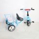 دراجة أطفال - سيكل  مزودة ب 3عجلات وكرسي خلفي  متعدد الالون موديل 001487
