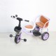 دراجة أطفال - سيكل نفرين تلبيسة على الكراسي   مزودة ب 3عجلات وكرسي خلفي  متعدد الالون موديل 001486