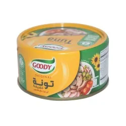 تونا قودي لحم تونة خفيفة في زيت دوار الشمس 185ج موديل 6281014800426