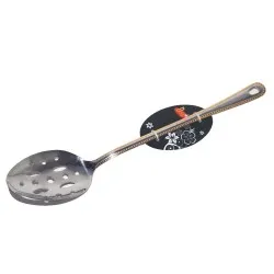 ملعقة طبخ كبير بيضاوي مخرم مذهب استانلس استيل 37 سم ملاس موديل 6280011121527