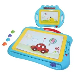 سبورة كتابة سحرية مع قلم لوح تعليمي طقم حبتين صغير  مقاس 18*12 سم وكبير مقاس 35*24 سم موديل 7541910111231