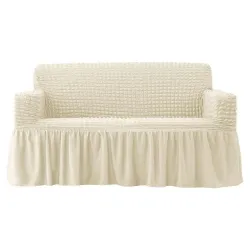 غطاء كنب أنتريه طقم  موديل تركي  3 نفر مكون من 1 غطاء كنبه ثلاث مقاعدموديل 6985587895108