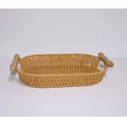 سلة خوص بيضاوي 36*26*6 سم موديل 6927310160016