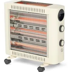  دفاية كهربائية كوارتز ALSAIF 2000 واط مع عجلات، حماية تلقائية من الحرارة الزائدة للسلامة. لون بيج E07009 ضمان لمدة عامين.6285706083241