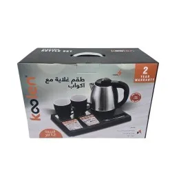  غلاية ستانلس ستيل كولن 1360 واط – طقم البيت والضيافة مع كوبين وصينية6285353011529