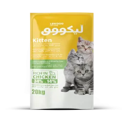  LEKOOO CAT FOOD Kitten RICE IN CHICKEN 2kg أكل قطط جاف6973033846201